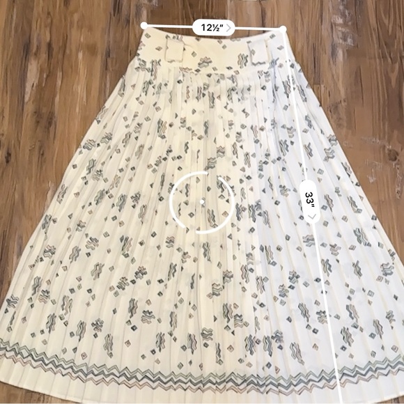 VTG 80s Retro Pastel Abstract Accordion Pleated Midi Maxi Skirt and Shirt Set - Picture 12 of 15